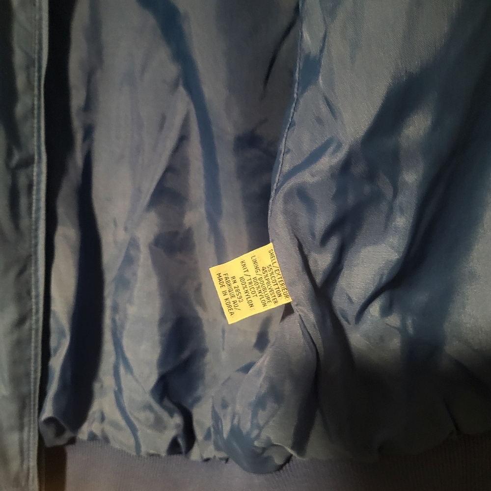 Vintage Members Only Blue Windbreaker Jacket. - Picture 10 of 10